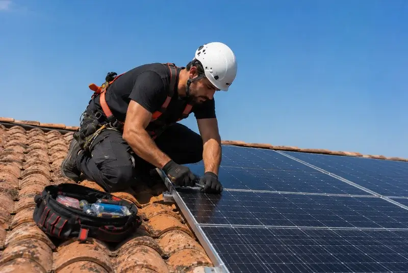 Maintenance et monitoring de panneaux solaires à Haubourdin